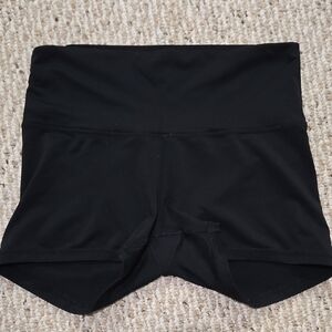 Black Women's High-Waisted Shorts